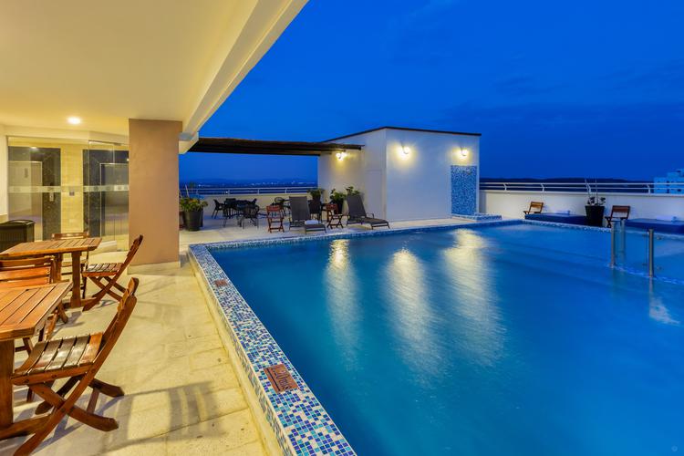 Terraza piscina GHL Hotel Barranquilla 