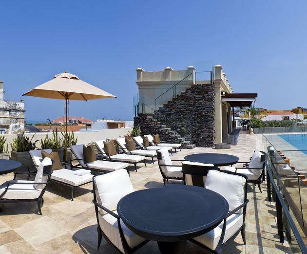Terraza bastión Bastión Luxury Hotel Cartagena