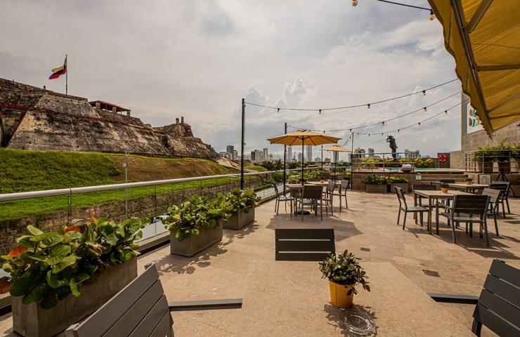 Terraza san lázaro  San Lazaro Art Hotel Cartagena