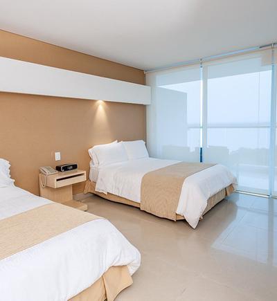 Habitación estándar dos camas dobles sonesta hotel cartagena Habitación estándar dos camas dobles sonesta hotel cartagena
