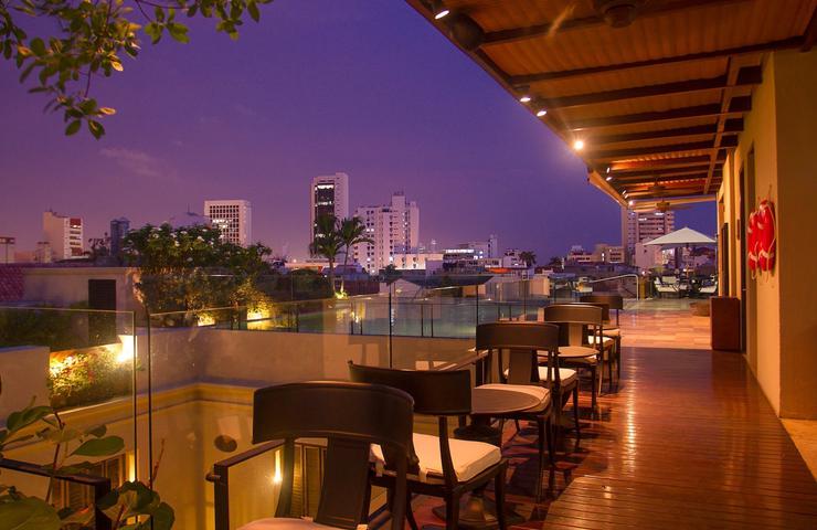 Terraza bastión Bastión Luxury Hotel Cartagena