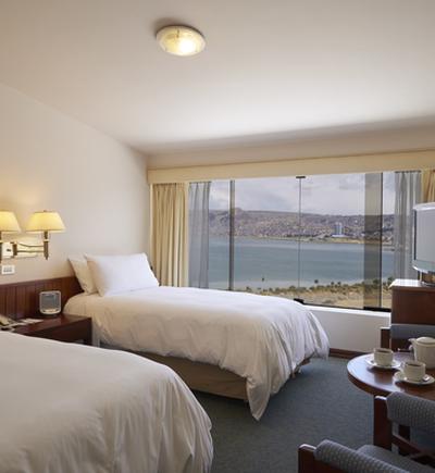 Habitación premium twin con vista al lago GHL Hotel Lago Titicaca Puno
