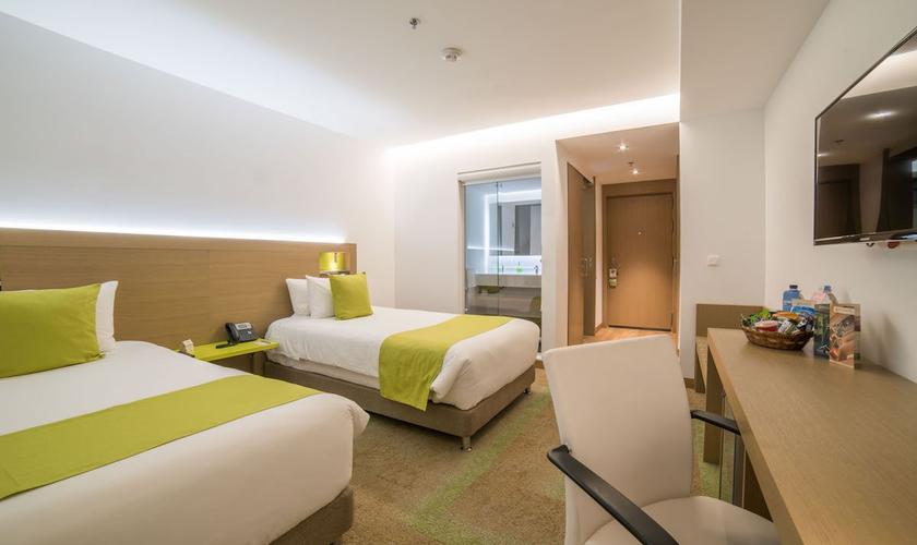 Habitación twin Biohotel Organic Suites Bogotá Habitación twin Biohotel Organic Suites Bogotá